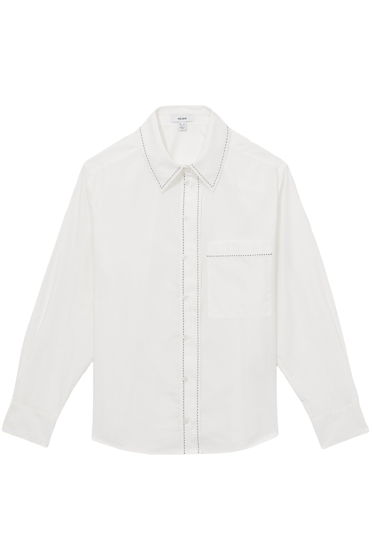 SOFIA STAB STITCH SHIRT WHITE 4