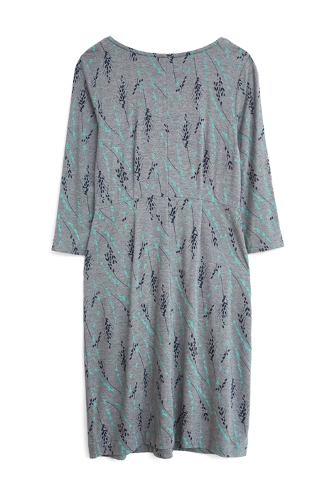 TESS ECO VERO JERSEY DRESS GREY MULTI 6