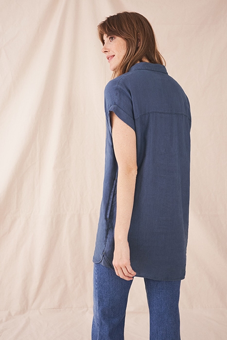 BANTU LINEN TUNIC DUS BLUE 3