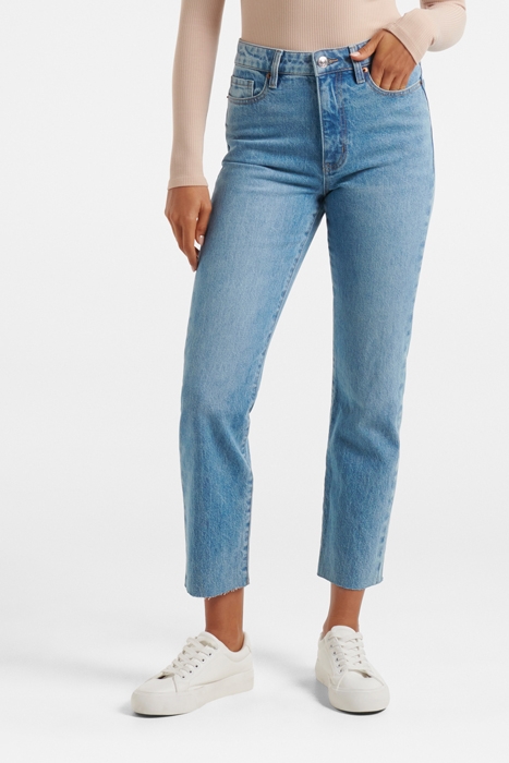 ALECIA HOURGLASS SLIM JEAN MID BLUE 1