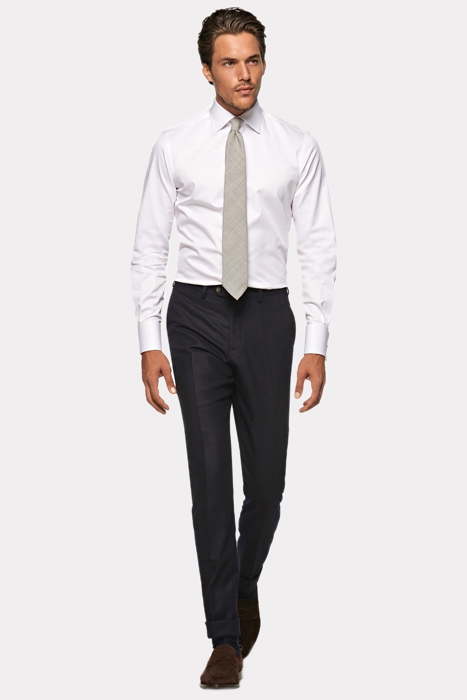 White Twill Slim Fit Shirt 3