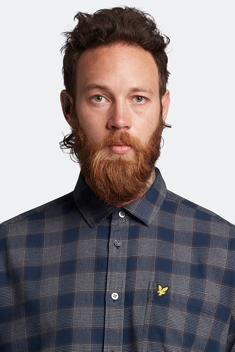 CHECK OVERSHIRT Z271 DARK NAVY 4