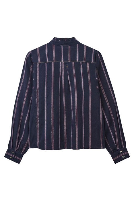 PAIGE STRIPE SHIRT NAVY 5