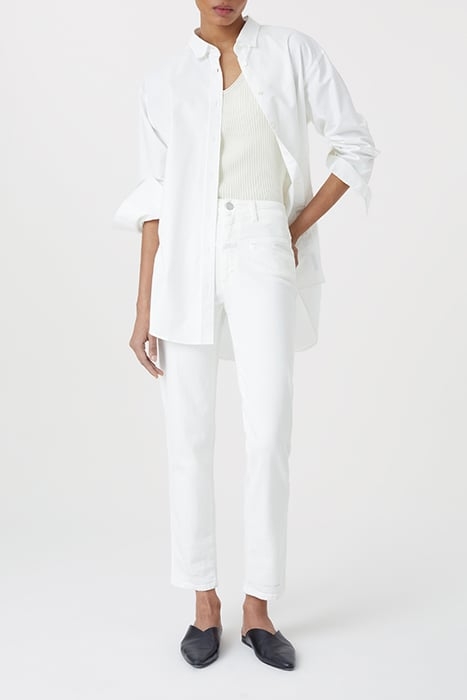 WOMEN PEDAL PUSHER JEANS WHITE 5