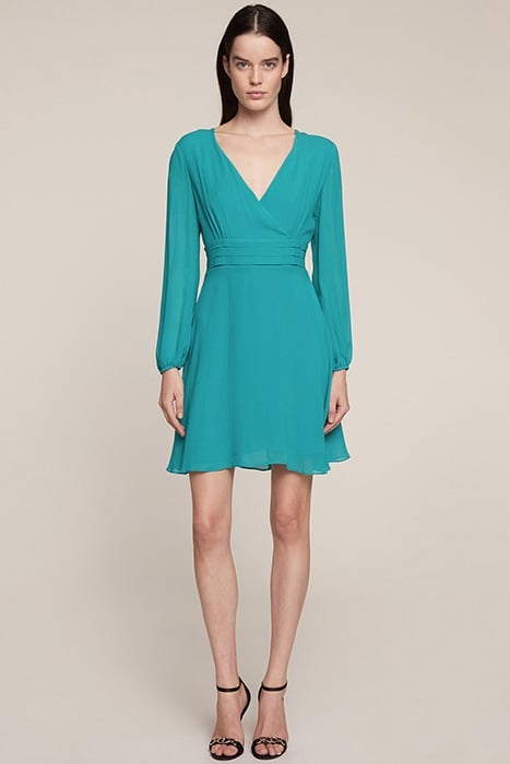 SHORT GEORGETTE DRESS BLUE 2