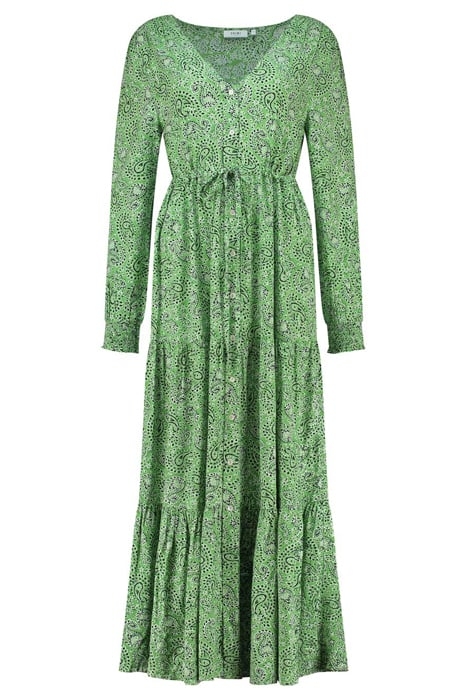 AZORES DRESS POOLSIDE PAISLEY KELLY GREEN 5