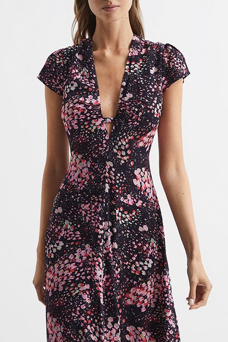 AMIRA DRESS BLACK/PINK 3