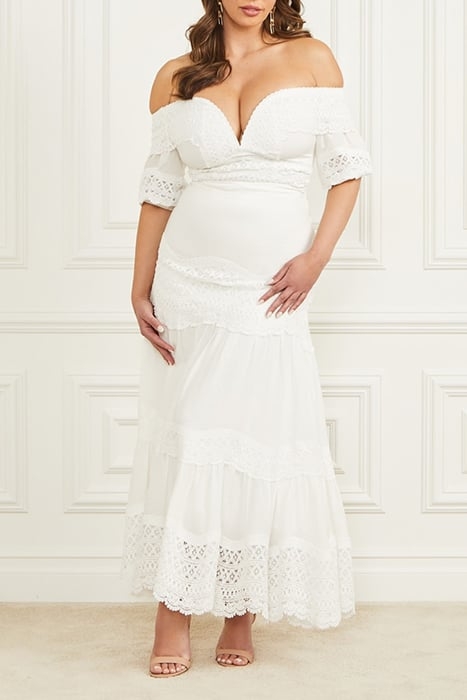 LOU SKIRT PALE PEARL 3