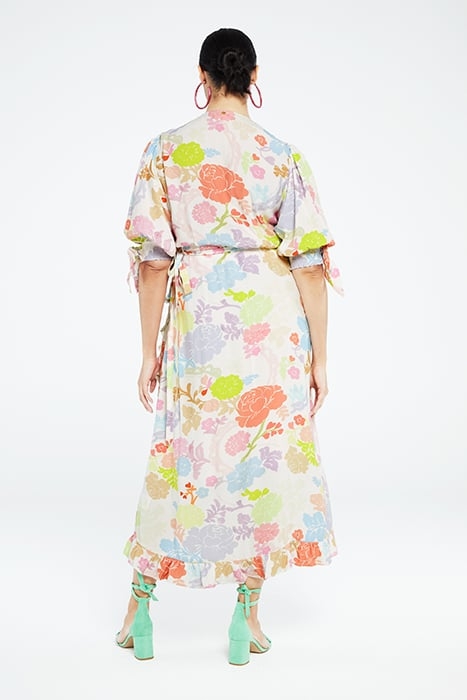 CHANNA DRESS CREAM WHITE /PINK PA 2