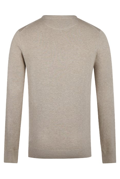 C NECK SWEATER SAND 2