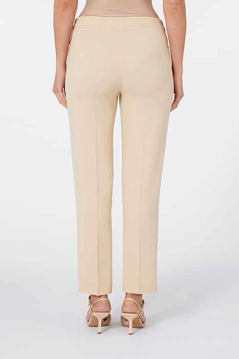 STRAIGHT-LEG STRETCH CADY TROUSERS PINK 2