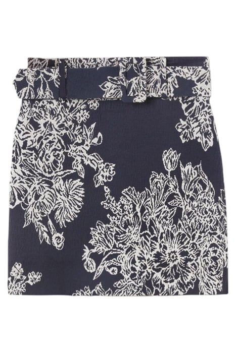 SHORT JACQUARD SKIRT BEIGE 4