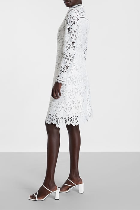 MONA MINI LENGTH LACE DRESS SNOW WHITE 4