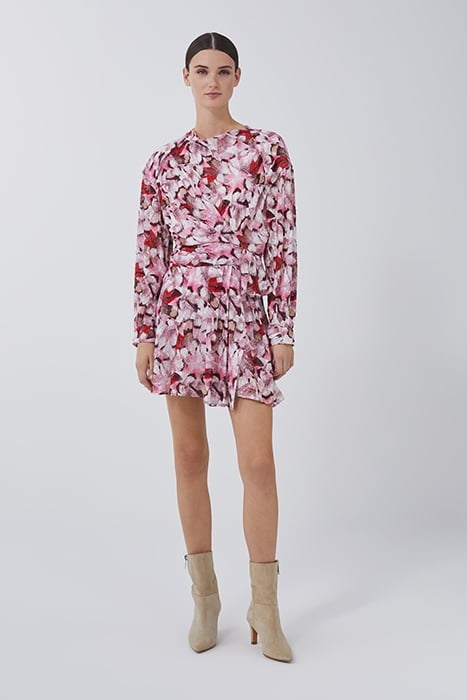 CEDARI DRESS IN MIXED PINK 2