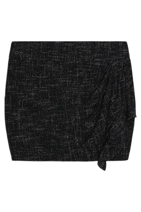 YONI MINI SKIRT IN BLACK/SILVER 5