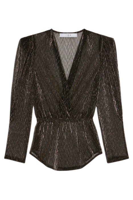 PARWENE BLOUSE IN BLACK/GOLD 3