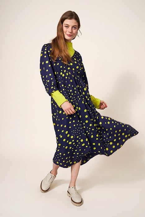 LUCY ECO VERO MINI DRESS NAVY 2