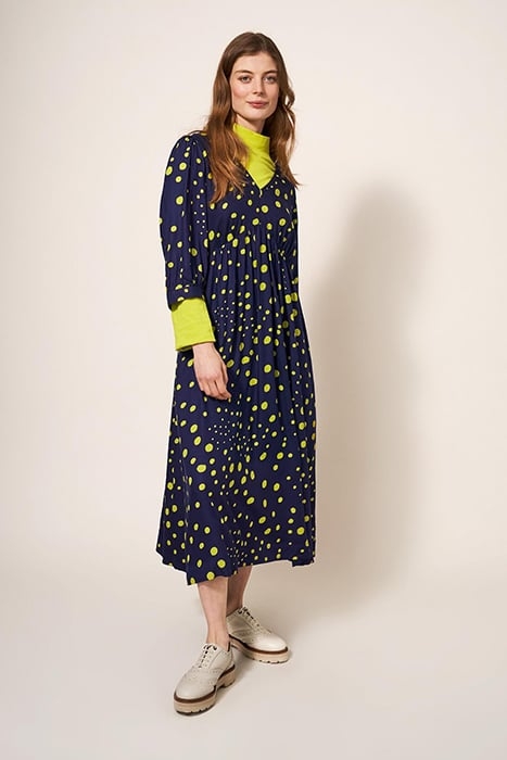 LUCY ECO VERO MINI DRESS NAVY 3