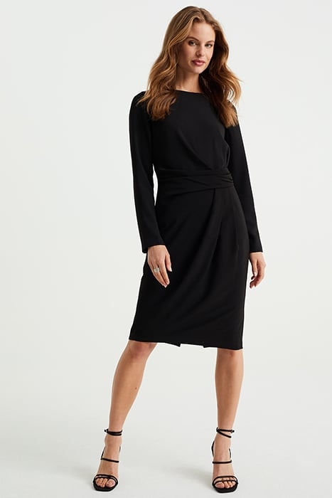 DRESS MID LENGTH BLACK 1