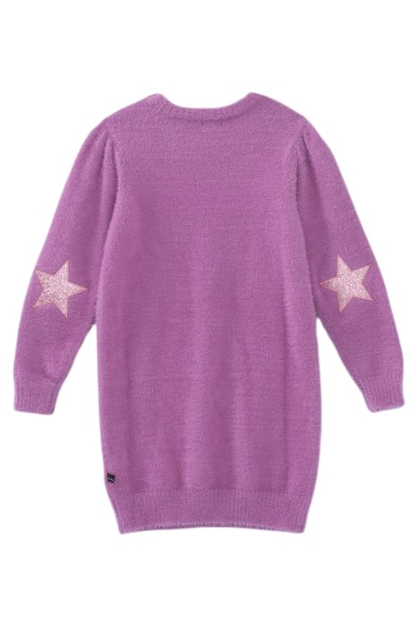 GIRLS’ DARK PINK KNIT SWEATER DRESS 2