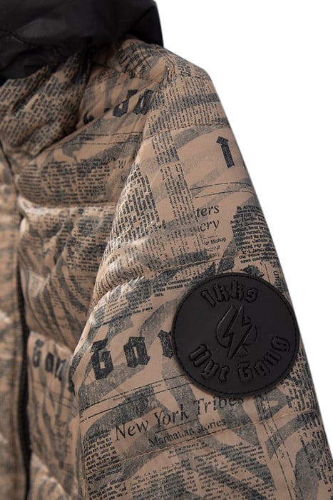 BOYS’ MOCHA PRINT/BLACK REVERSIBLE PADDED JACKET 6