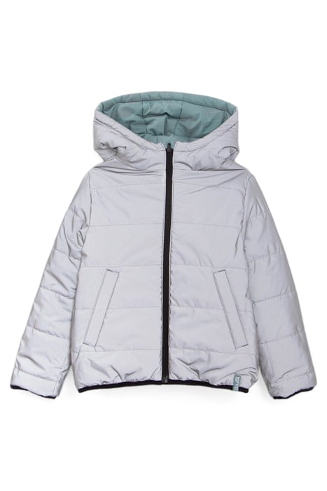 BOYS’ GREEN/GREY REFLECTIVE REVERSIBLE PADDED JACKET 6