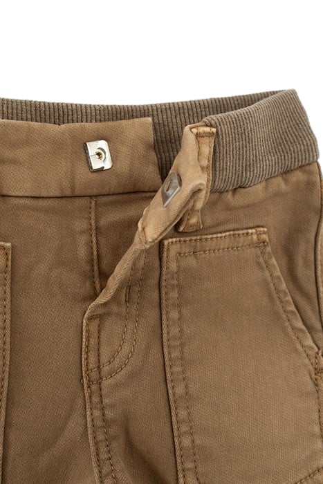 BABY BOYS’ BROWN ELASTICATED WAIST JEANS 4