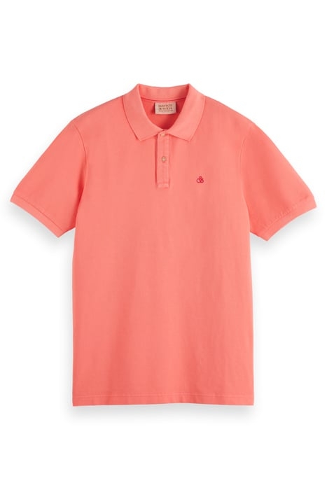 GARMENT DYED PIQUE POLO CORAL REEF 1
