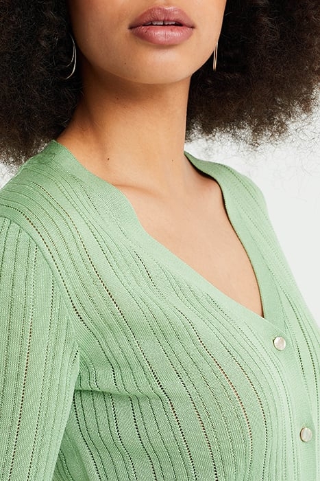 KNITTED CARDIGAN LIGHT GREEN 6