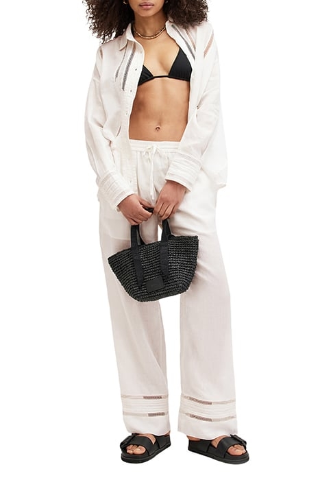 JADE LINEN TROUSER ECRU WHITE 5