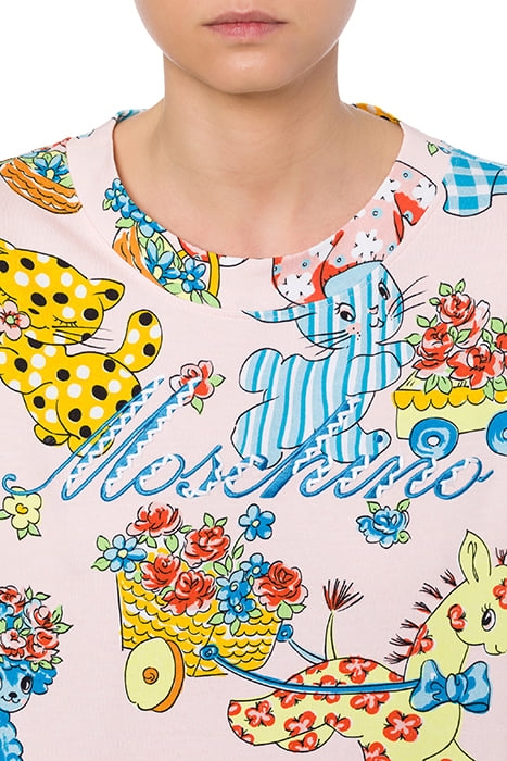 CALICO ANIMALS INTERLOCK SWEATSHIRT PINK 4