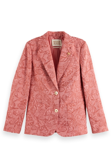SHELL JACQUARD SB BLAZER SHELL BATIK TERRACOTTA 1