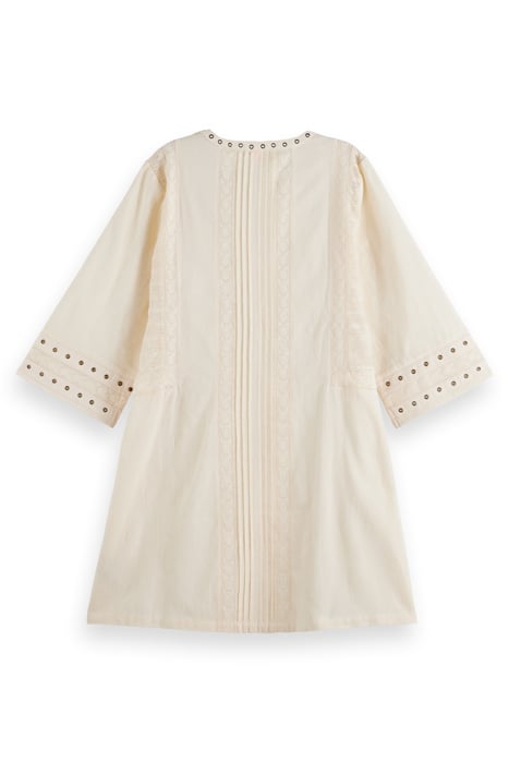 SHORT DRESS WITH EYELET DETAIL SOFT ICE 2