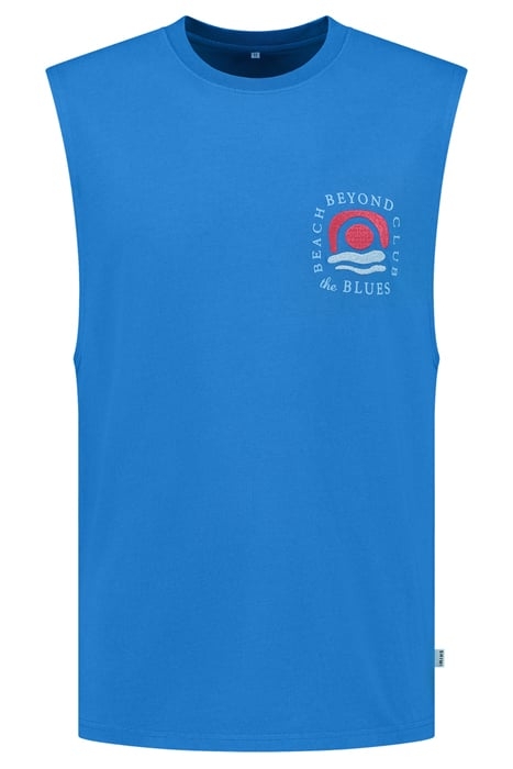 BEYOND THE BLUES SLEEVELESS T-SHIRT SKYDIVE BLUE 4