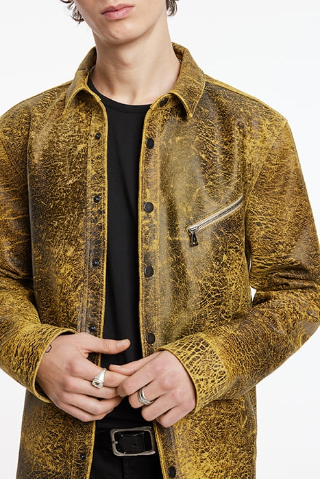 SHIRT JACKET WITH SNAP CLOSURE ZIP POC CITRON 3