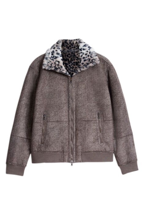 MONTEIRO EASY FIT ZIP UP JACKET WITH FUR DESERT SAND 2