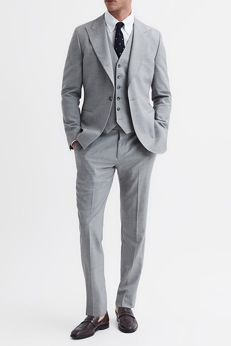 ARROW-TEXTURED WAISTCOAT GREY 3