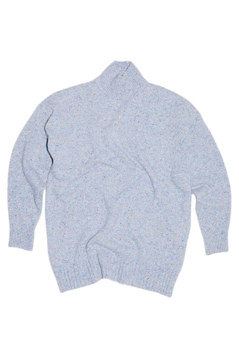 BLUE MARL WOOL SWEATER 3