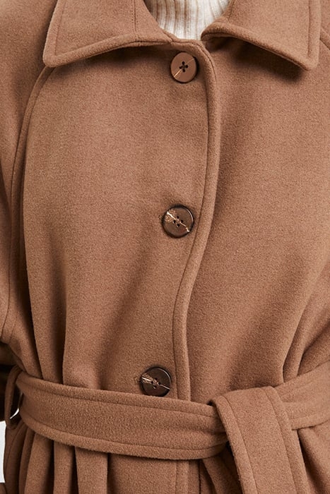 FAWN FELT COAT. BROWN 5