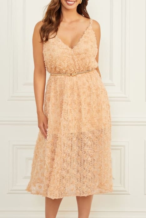 ROSIE DRESS SMOOTH ALMOND 1