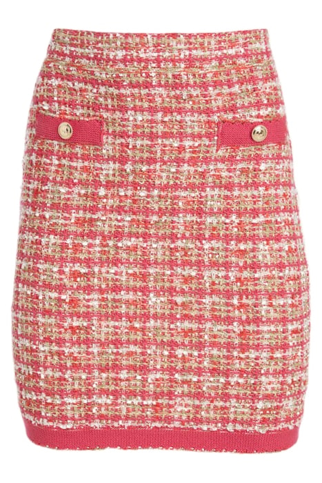 MARIAH SKIRT TWEED CORAL PEONIE 4