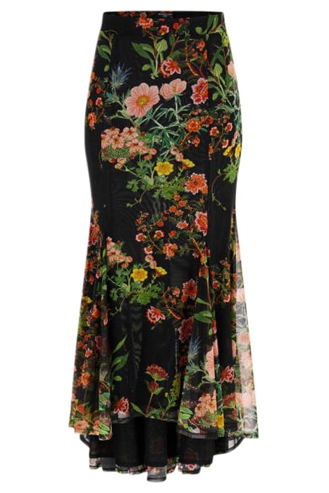 LEWIS MESH SKIRT BLACK BEAUTY PRINT 4