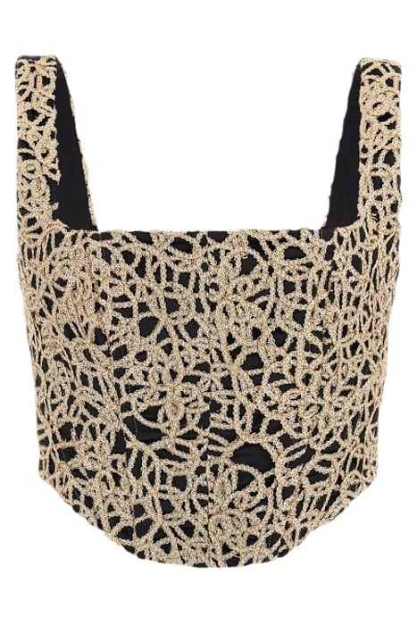 MARCIANO BY GUESS ANNIE TOP GOLD MULTI 4