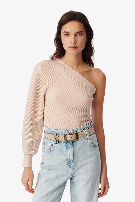 PELOPE KNITTED SWEATER IN LIGHT TAUPE 1