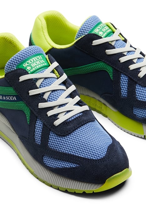 BOYS VIVEXIO SNEAKER BLUE MULTI 7