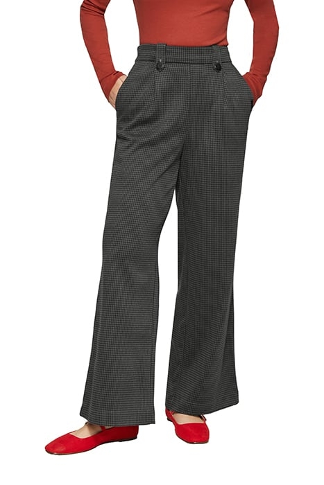 S.OLIVER-QS PANTS GREY/BLACK 1