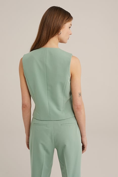 WAISTCOAT PASTEL GREEN 2