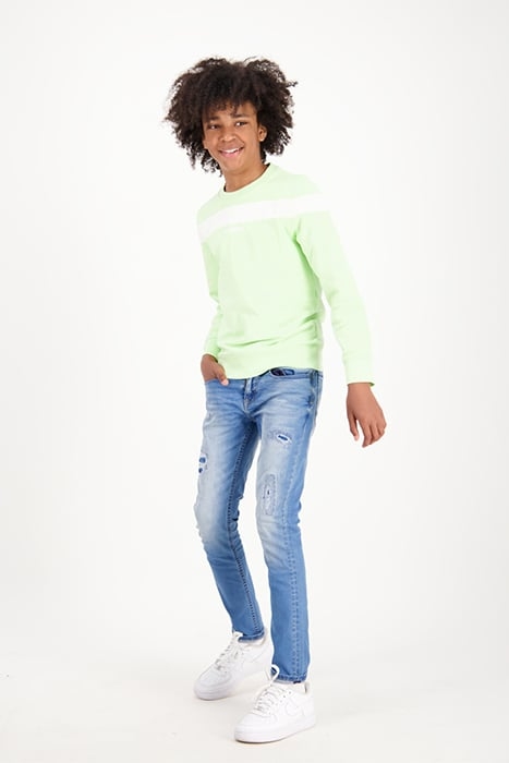BOYS NOXON SWEATER NEON GREEN 6