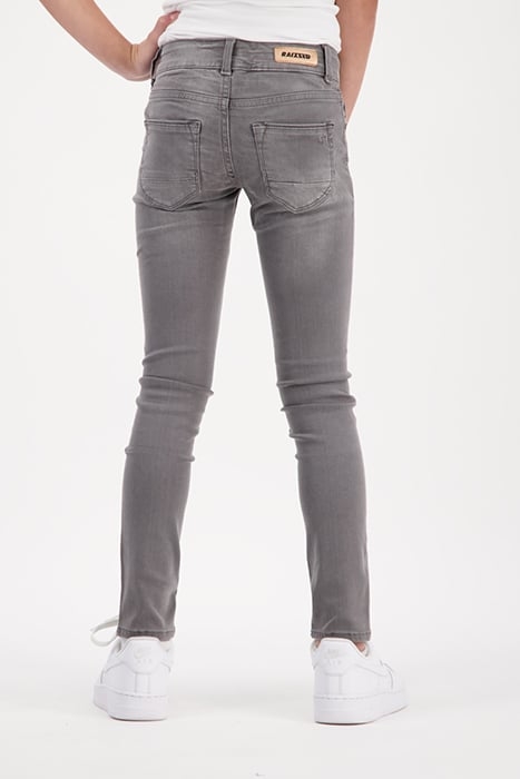GIRLS ADELAIDE JEANS LIGHT GREY STONE 2