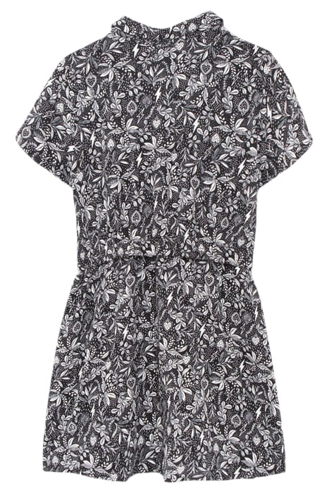 GIRL’S BLACK LENZING™ ECOVERO™ DRESS, ROCK JUNGLE PRINT 2